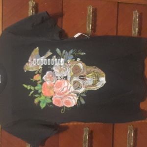 Floral Skull Tee